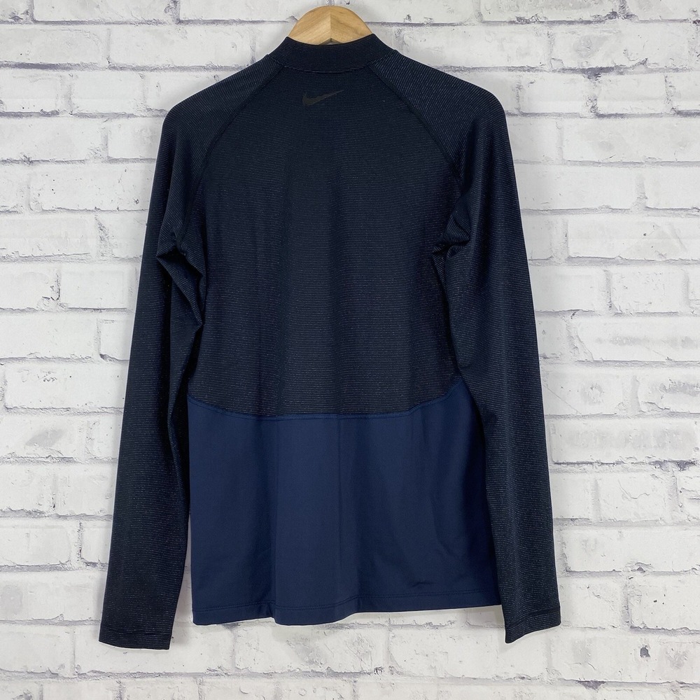Nike Shirt Women's Size XL Long Sleeve Pullover Pro Warm Mock Neck Sparkle Run - Picture 4 of 11